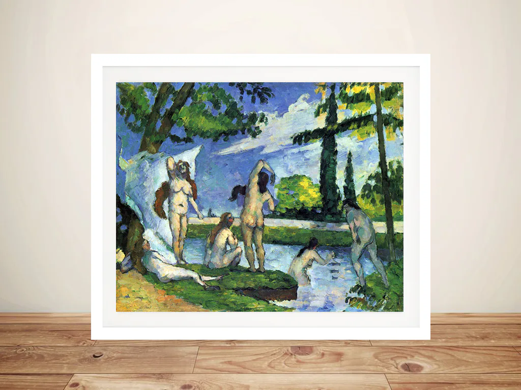 The Bathers 4 — Paul Cézanne's late nineteenth-century post-impressionist painting on canvas
